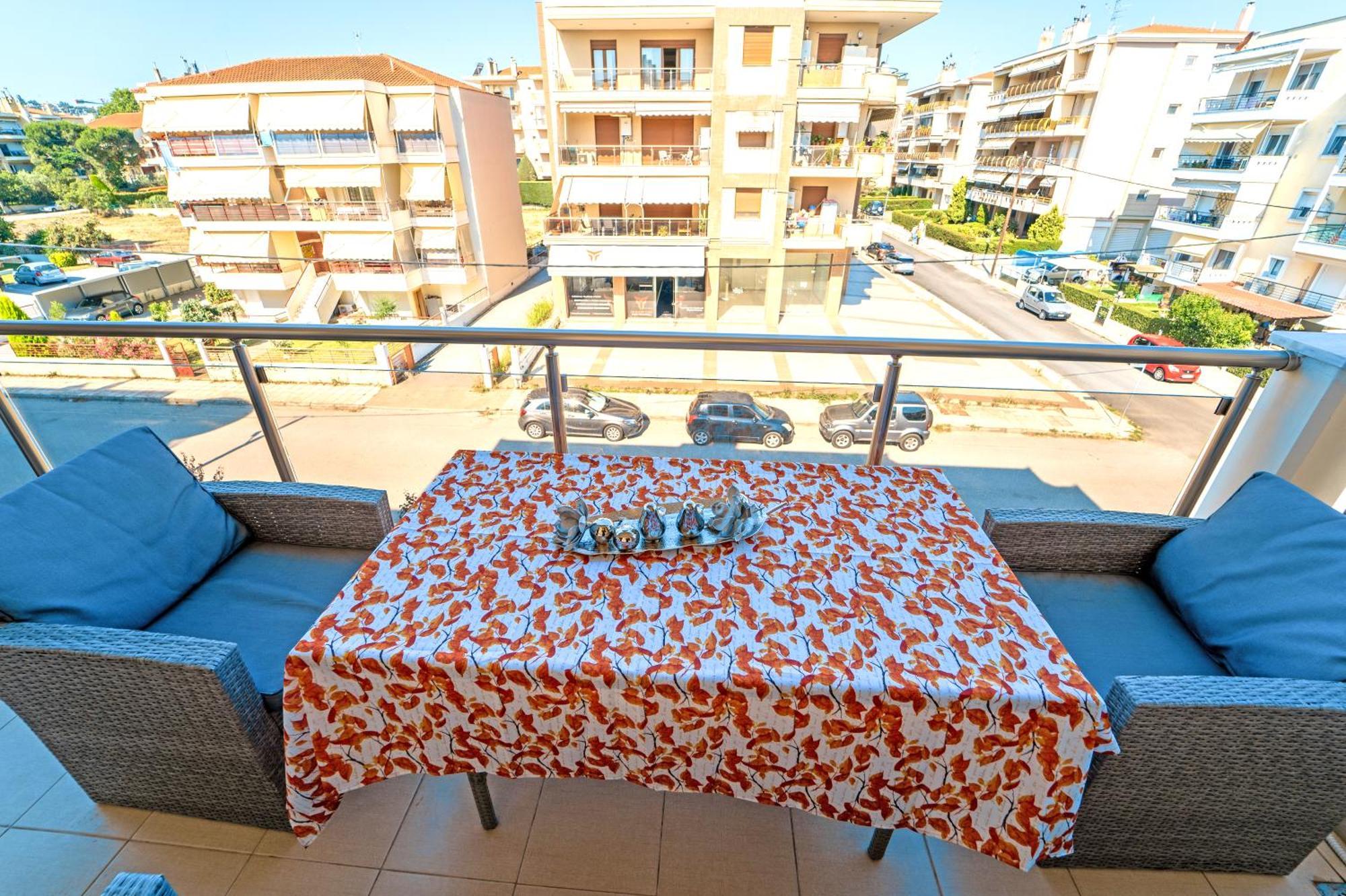 Luxury And Sunny Apartment 250 Mts From The Beach!! Peraía Exterior foto